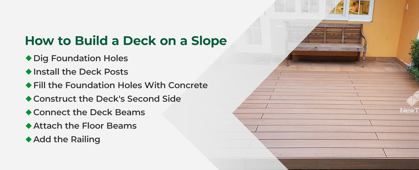How to Install Decking on a Slope Newtechwood